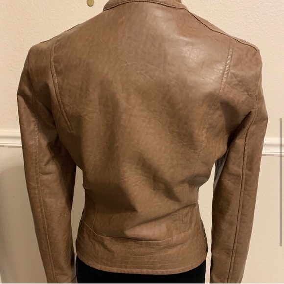 || THERAPY || Faux Leather Moto Jacket - Picture 3 of 4